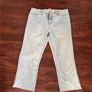 LONDONJEAN Light Wash Straight Leg Jeans